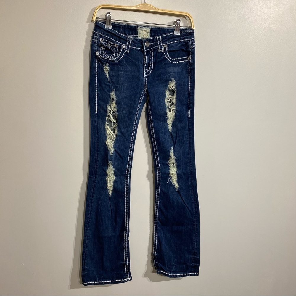 L.A Idol jeans Y2K distressed denim size‎ 7